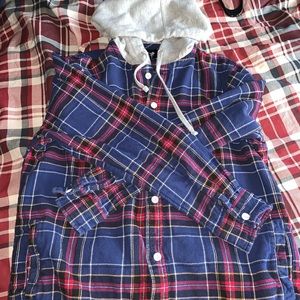 Pacsun hoodie flannel